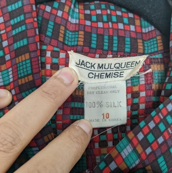 Jack Mcqueen Silk Pussybow Shirt - Picture 4 of 4